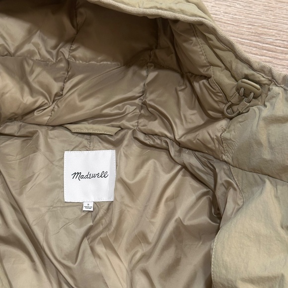 Madewell Holland Quilted Puffer Parka / SMALL / ASH GREEN - Picture 10 of 10